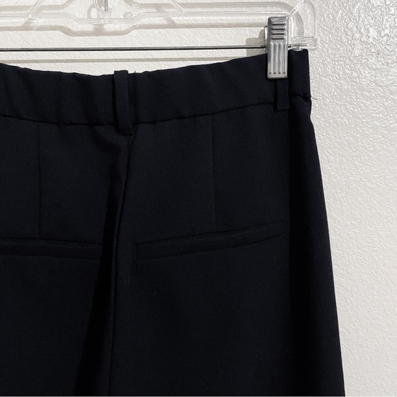 Abercrombie & Fitch Sloane Tailored Wide Leg Trouser Pant in Black - Picture 10 of 12